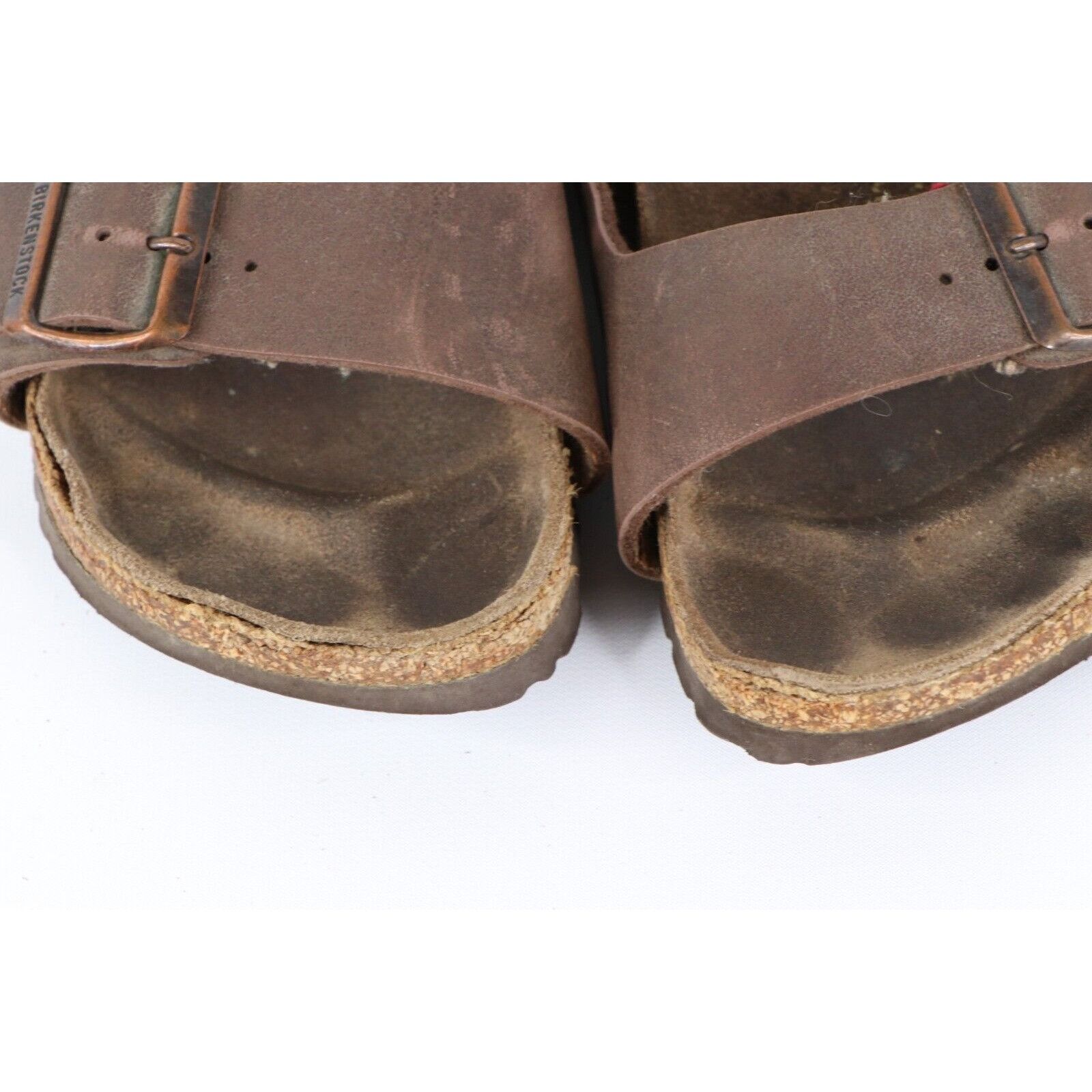 Birkenstock × Vintage Vintage Birkenstock Distressed Leather Heel Strap Sandals Size US 6 / IT 36 - 3 Thumbnail