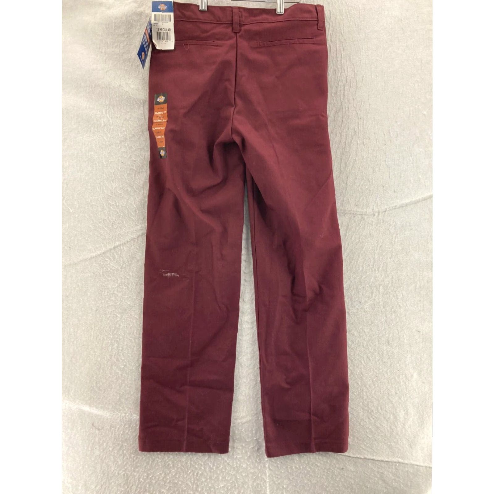 Dickies Dickies Womens Khaki Chino Pants 18R Classic Fit Straight Leg Cotton Blend Size 40" / US 18 - 6 Thumbnail