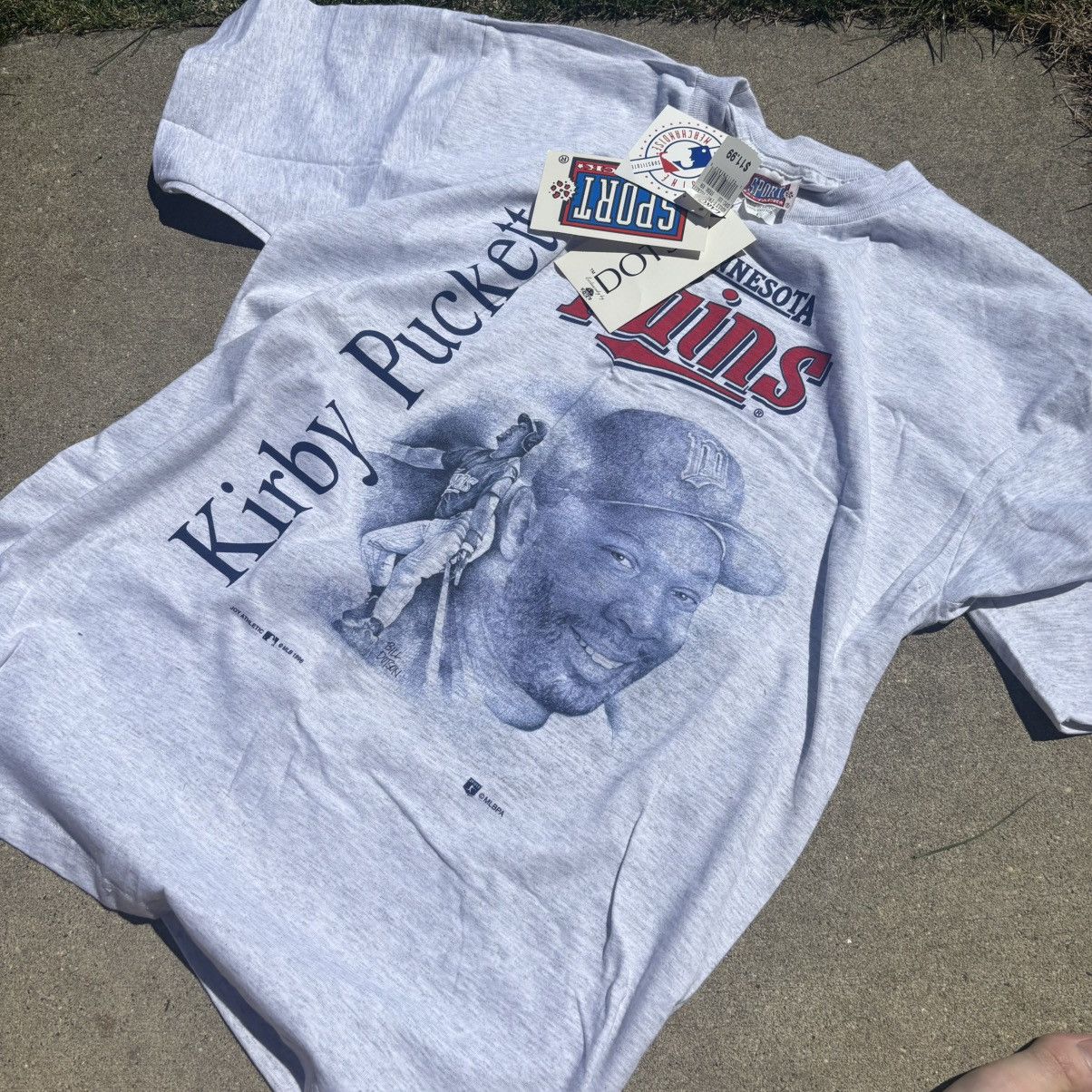 MLB × Vintage Vintage Deadstock NOS Kirby Puckett MN Twins Shirt Size US XL / EU 56 / 4 - 2 Thumbnail