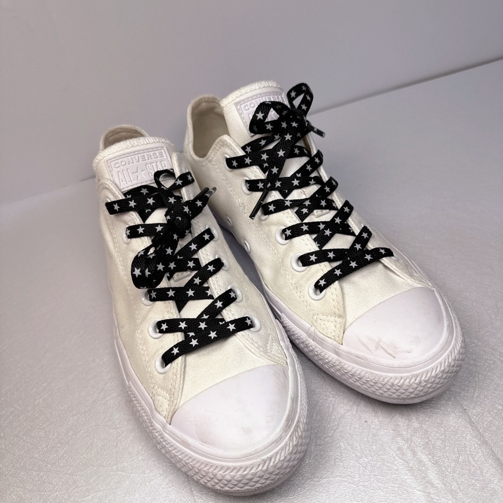Converse Converse All Star Low Top White Canvas Star Laces | 7.5 Size US 7.5 / EU 40-41 - 9 Thumbnail