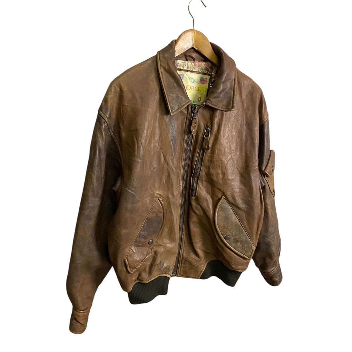 Japanese Brand Vintage A2 ROBO leather jacket Size US M / EU 48-50 / 2 - 2 Thumbnail
