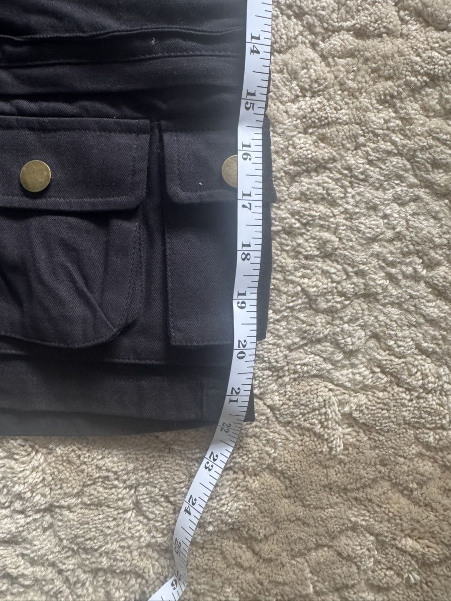 Mondaysuck Black Utility Multi Pocket Cargo Short Size US 32 / EU 48 - 5 Thumbnail