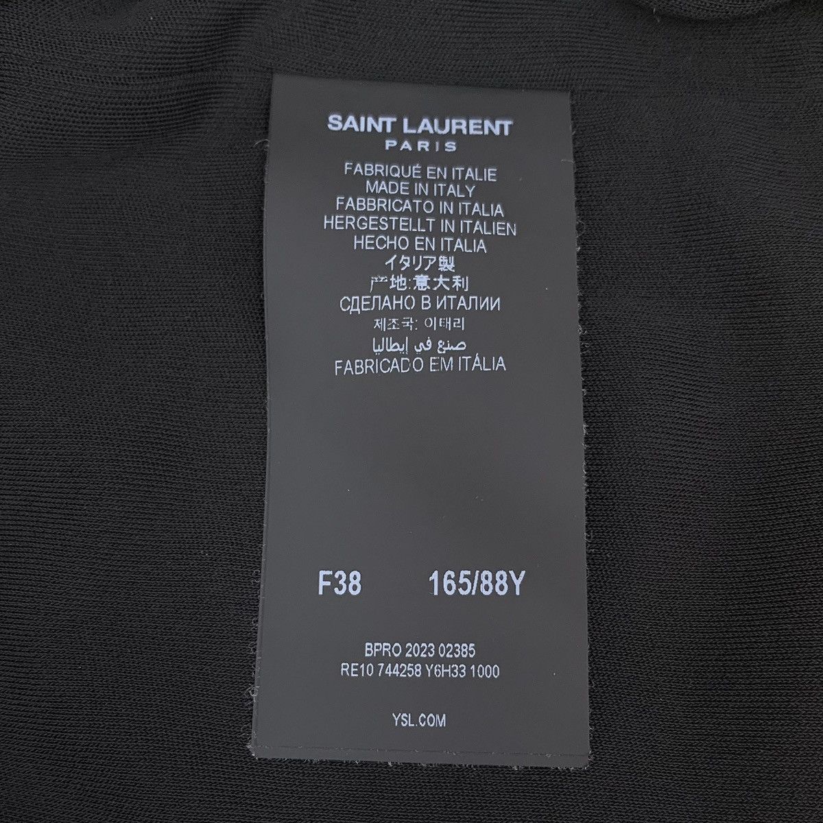 Saint Laurent Paris Saint Laurent Black Pleated Long Sleeve Ribbon Dress K26WX Size S / US 4 / IT 40 - 5 Thumbnail
