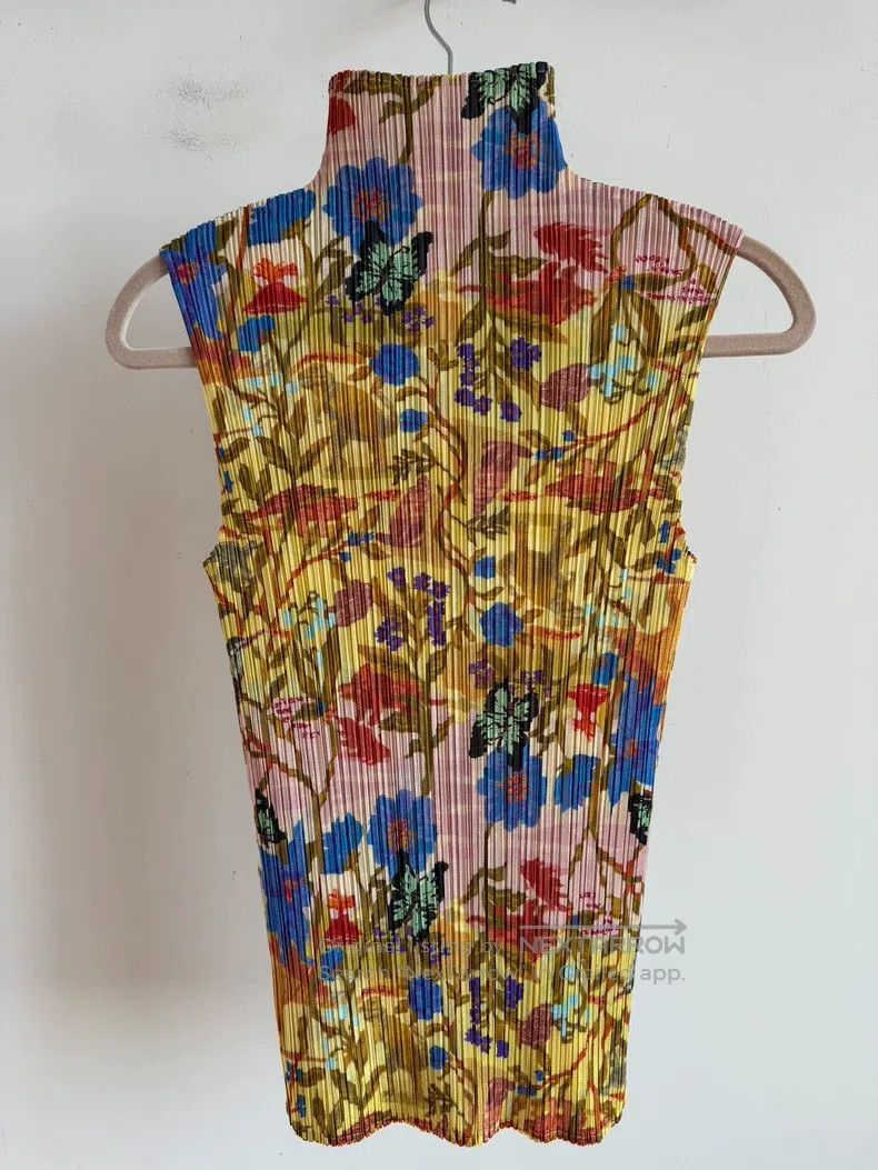 Issey Miyake Issey Miyake Yellow Tank Top Size L / US 10 / IT 46 - 2 Thumbnail