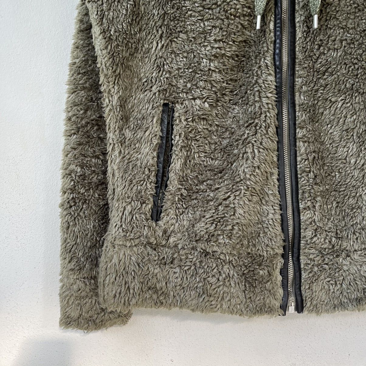 Diesel Diesel Made in Italy Fuzzy Boa Hoodie Olive Green Y2K Size US S / EU 44-46 / 1 - 7 Thumbnail
