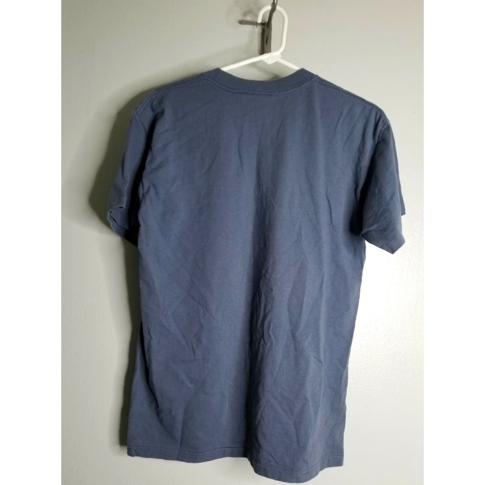 Anvil VINTAGE Anvil Bald Eagle T Shirt Single Stitch Shirt Mens L Blue 1990s USA Catch The Wind Size US L / EU 52-54 / 3 - 2 Thumbnail