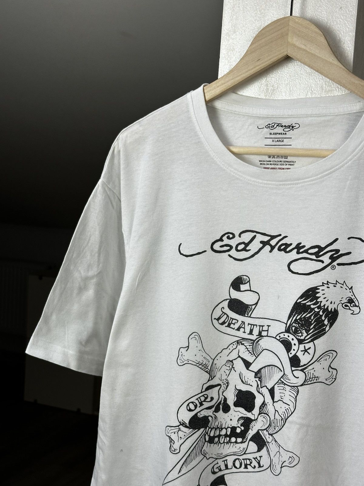 Ed Hardy Ed Hardy Vintage Skull Tee Size US XL / EU 56 / 4 - 2 Thumbnail