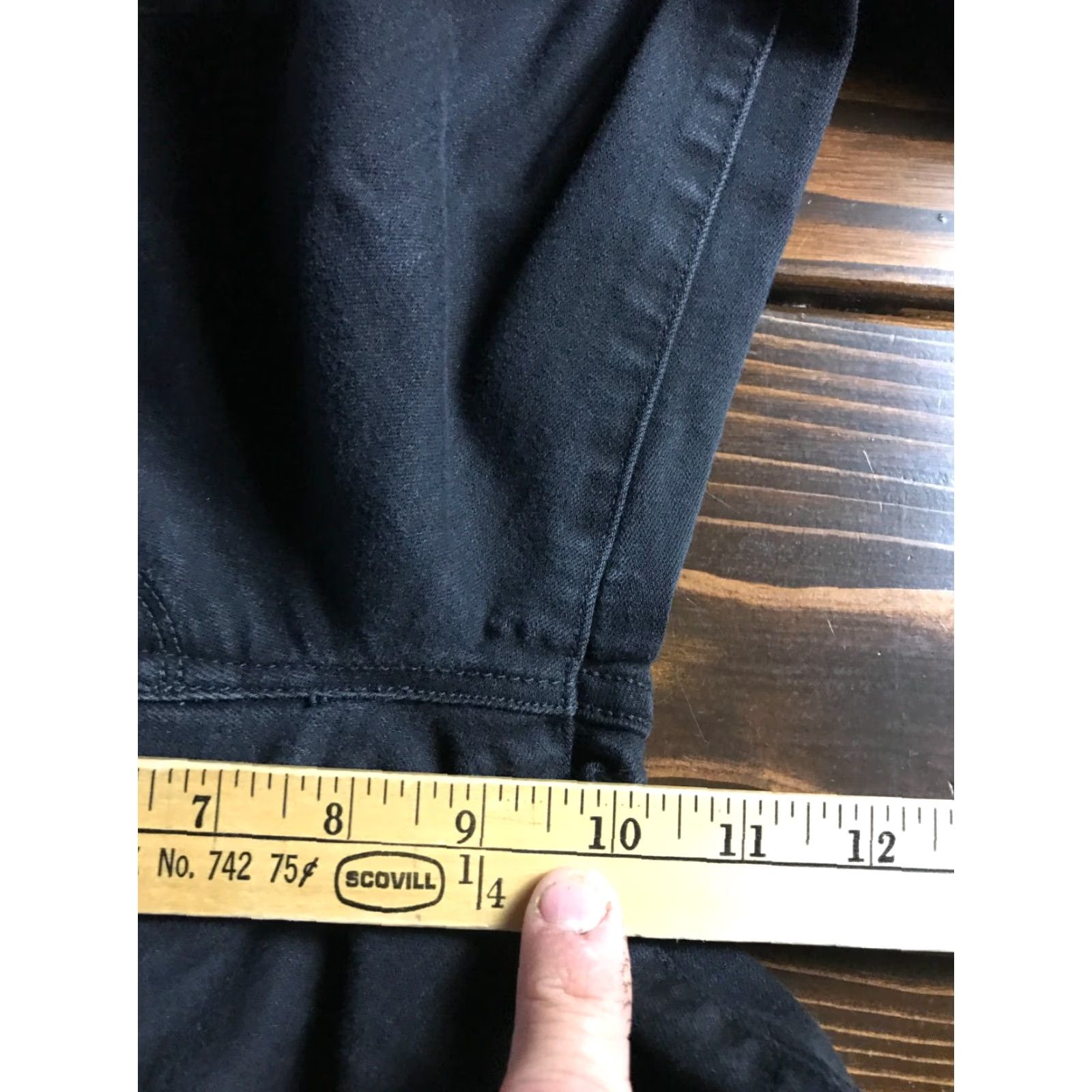 Vintage William Rast Jeans Women's Size 27 Black Denim High Rise Distressed Sculpted Size 27" / US 4 / IT 40 - 7 Thumbnail