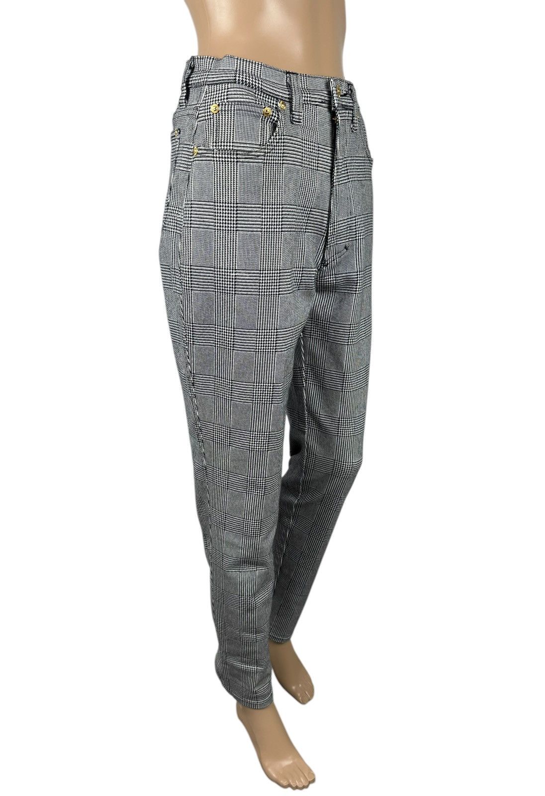 Versace Jeans Couture × Vintage Versace Jeans Couture Vintage Check Pants 1990s size 32 Size 32" / US 10 / IT 46 - 3 Thumbnail