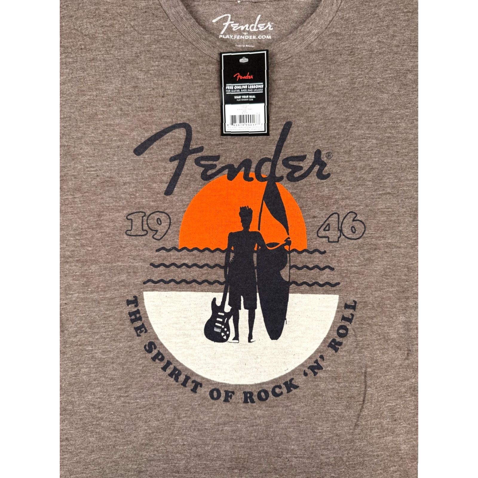 Fender Fender Shirt Men Medium Olive Spirit Of Rock And Roll Beach Sunset Guitar Tags Size US M / EU 48-50 / 2 - 6 Thumbnail