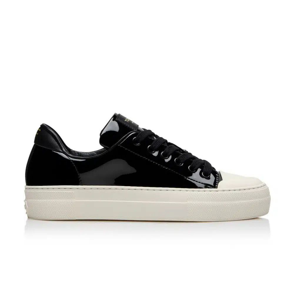 Tom Ford o1loc1c1124 W2878L Patent Leather Low-Top Sneakers in Black Size US 10 / IT 40 - 1 Thumbnail