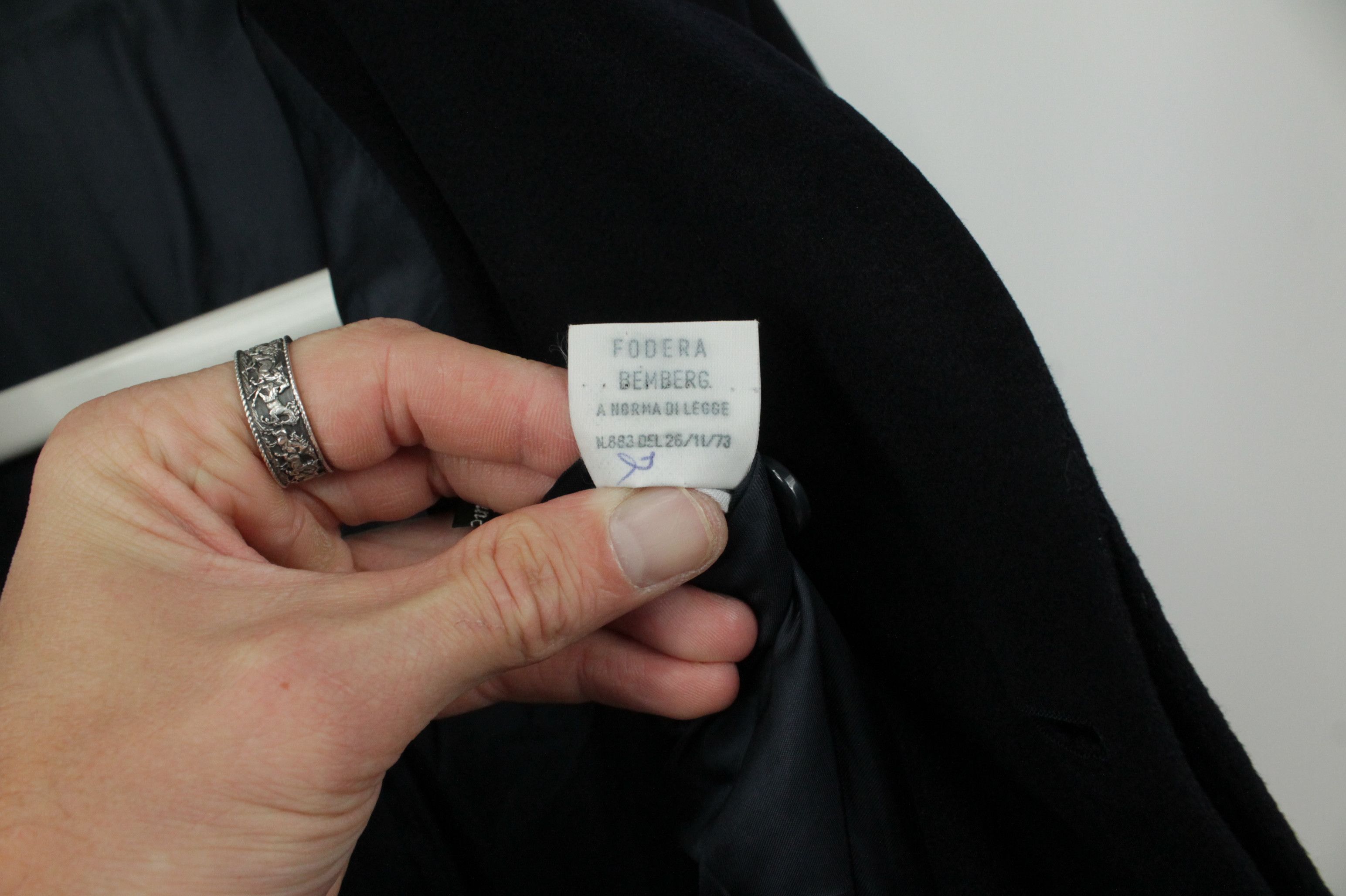 Loro Piana Vintage Bongenie Grieder Loro Piana Pure Lana Navy Overcoat Size US XL / EU 56 / 4 - 10 Thumbnail