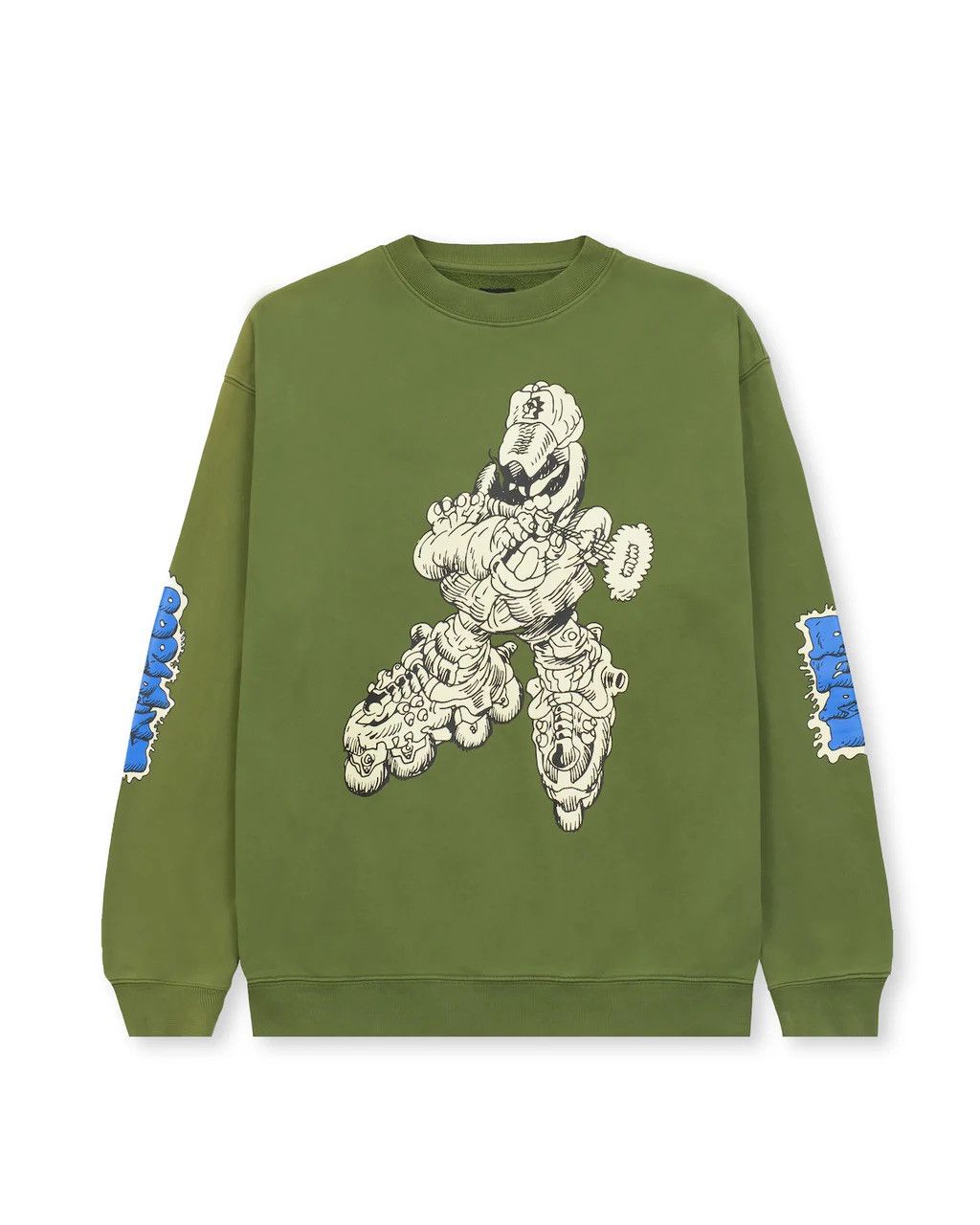 Brain Dead Brain Dead x Them Blade Enforcer Sweatshirt, Green Medium Size US M / EU 48-50 / 2 - 1 Thumbnail