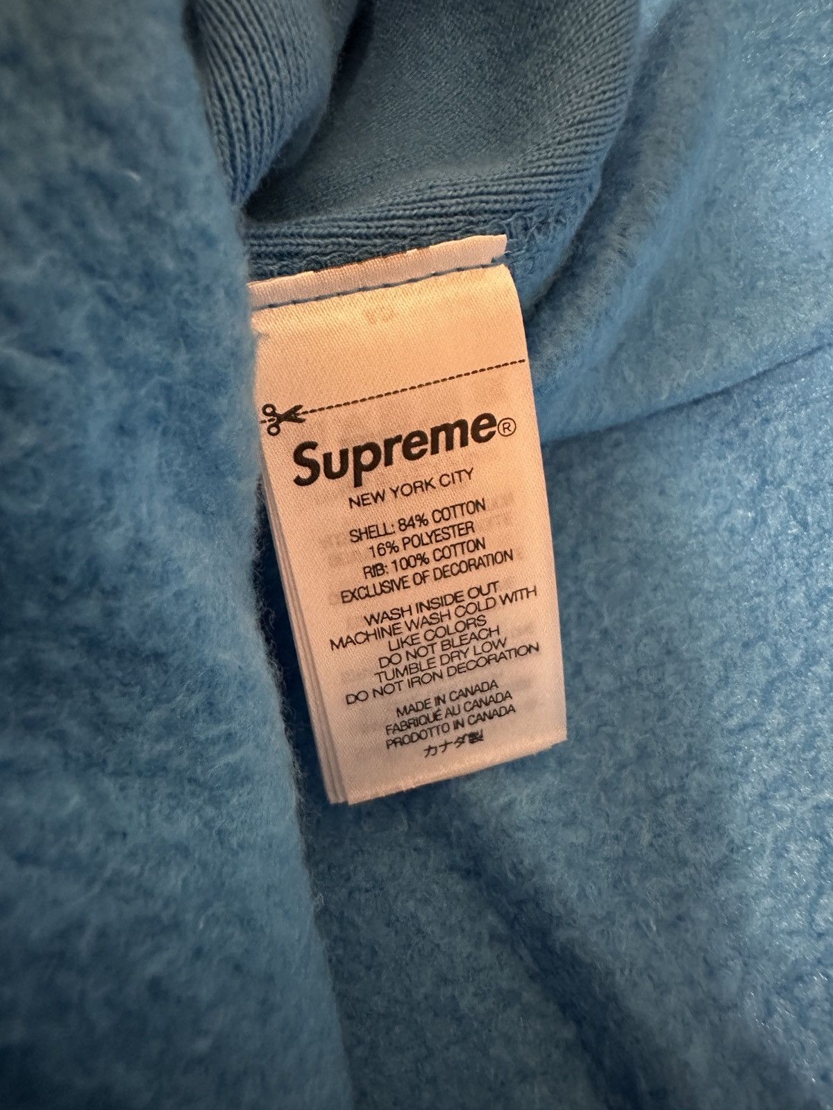 Supreme FW25 Cyan Box Logo Hoodie Size US M / EU 48-50 / 2 - 8 Thumbnail