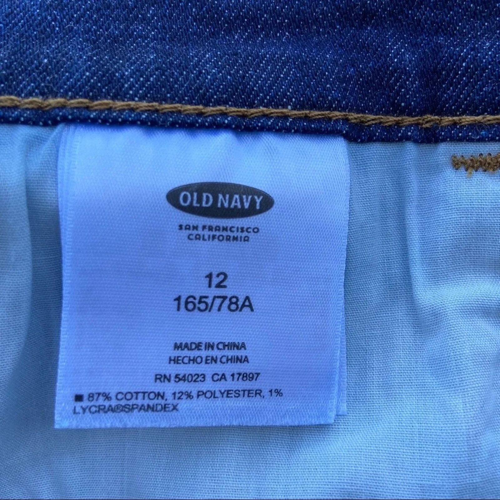 Old Navy New Old Navy Womens 12 Stretch Cotton Denim Jean Shorts Size 34" / US 12 / IT 48 - 4 Thumbnail