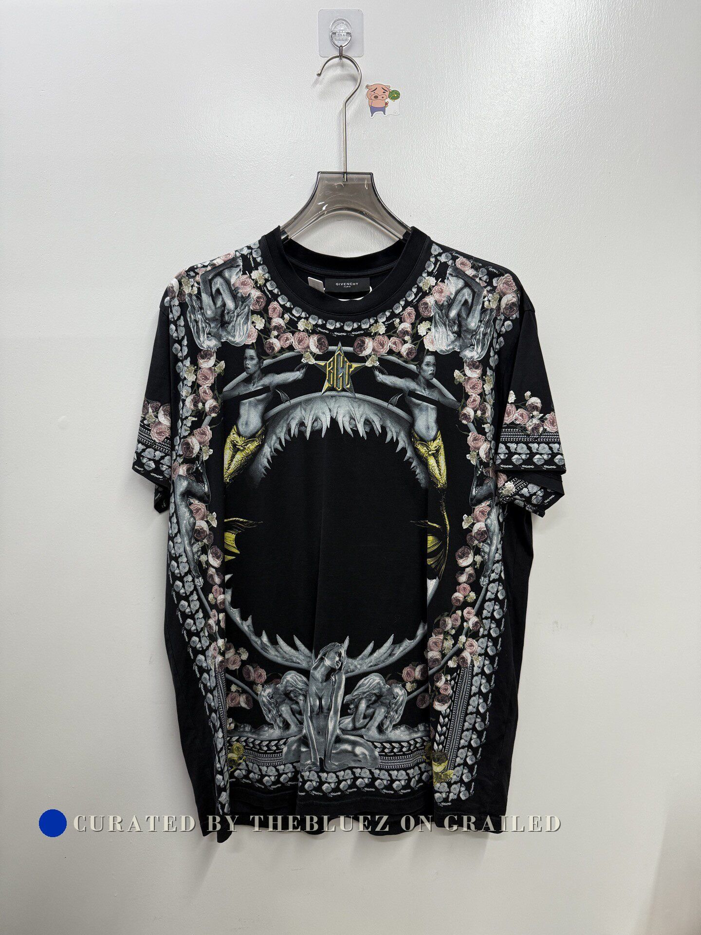 Givenchy Givenchy Floral All-Over Print Black T-shirt Size US XS / EU 42 / 0 - 1 Thumbnail