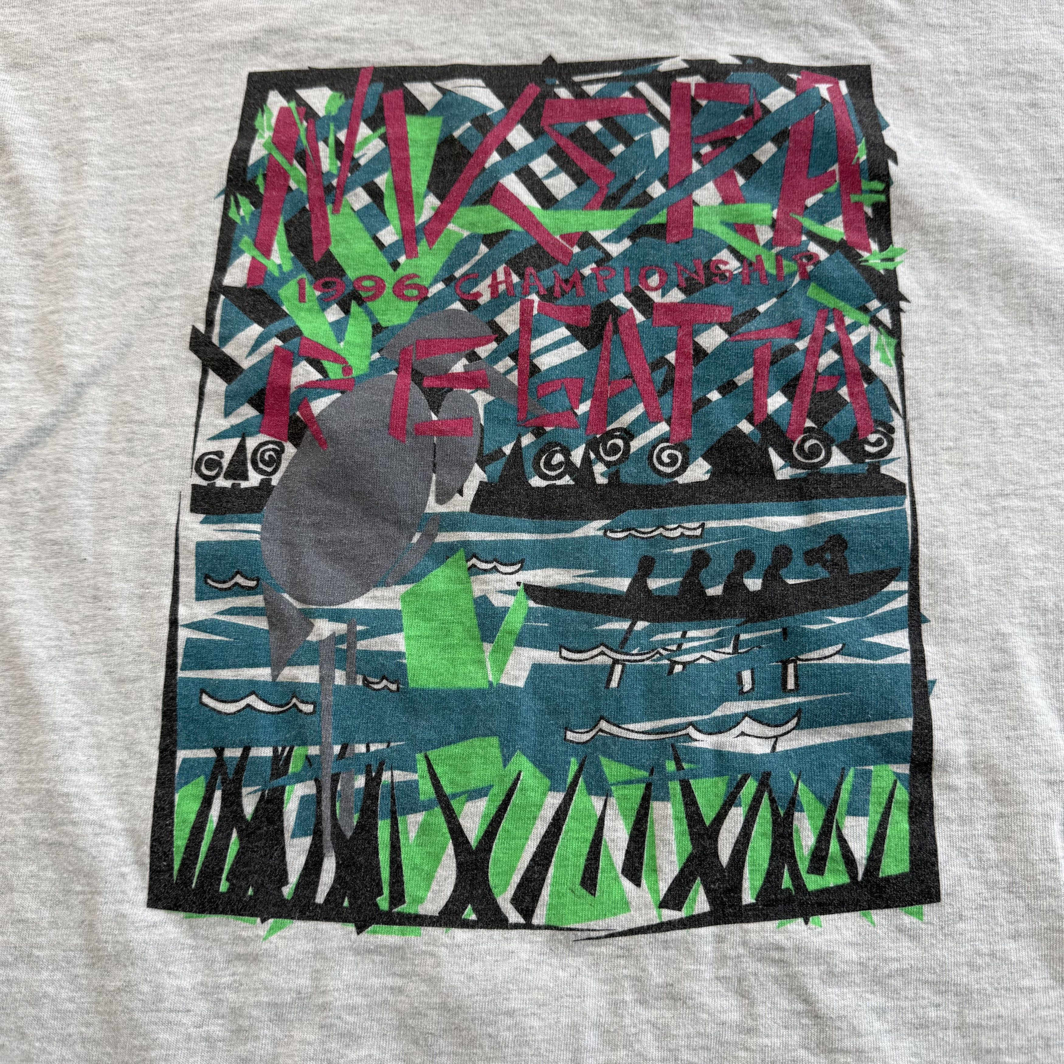 Fruit Of The Loom Vintage 1996 Occoquan Virgina Regatta T Shirt Size US XL / EU 56 / 4 - 2 Thumbnail