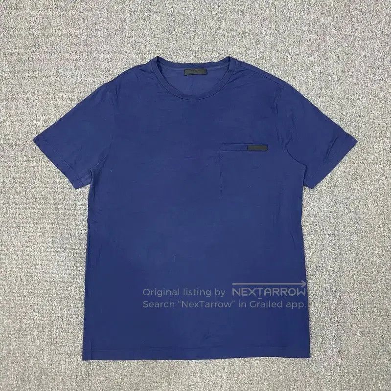 Prada Prada Men's Cotton T-Shirt in Deep Blue. Size US L / EU 52-54 / 3 - 1 Thumbnail