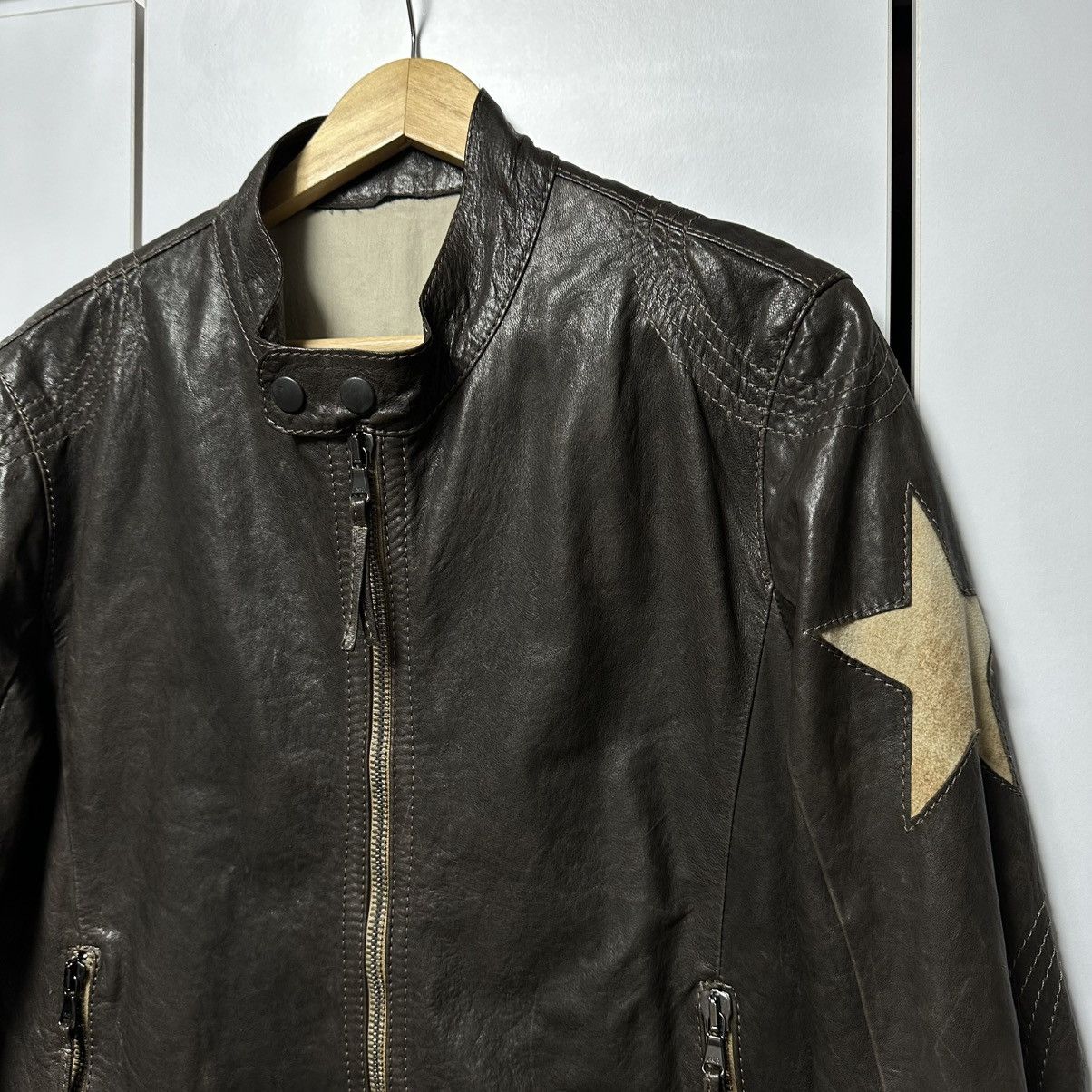 Leather Le Sentier Leather Jacket Luxury Vintage Rare Moto Size L / US 10 / IT 46 - 2 Thumbnail