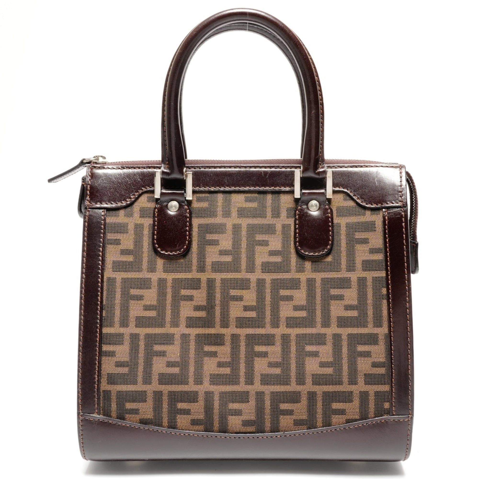 Fendi Fendi Zucca Canvas Handbag, Brown Size ONE SIZE - 1 Thumbnail