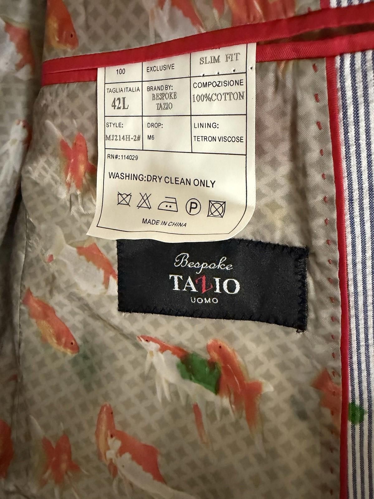 Bespoken Custom Colorful Hand Painted Bespoke Tazio Uomo Blazer Size 42L - 7 Thumbnail