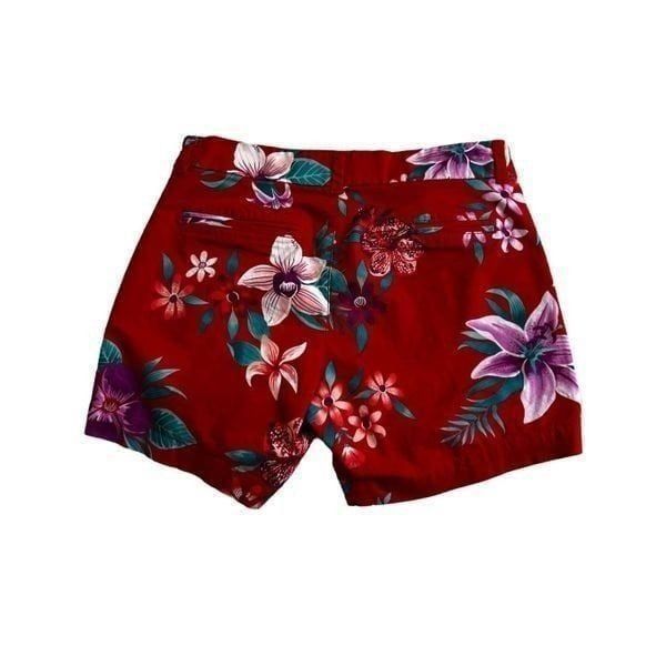 Old Navy Old Navy every day red flowers print shorts size 6 Size 26" / US 2 / IT 38 - 3 Thumbnail