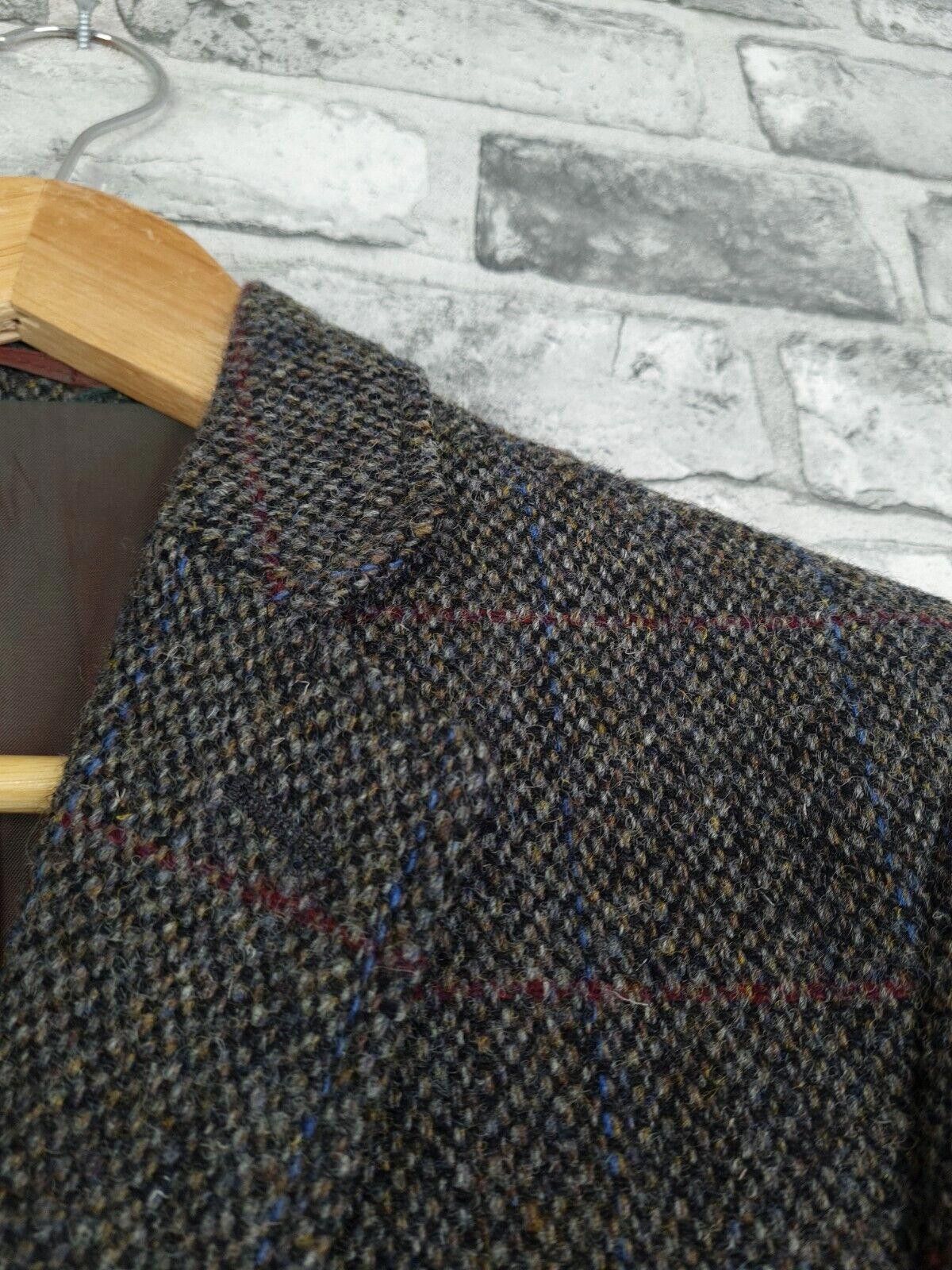 Designer Holland Esquire JAcket Size 38 Harris Tweed Luxury Wool Size 42R - 2 Thumbnail
