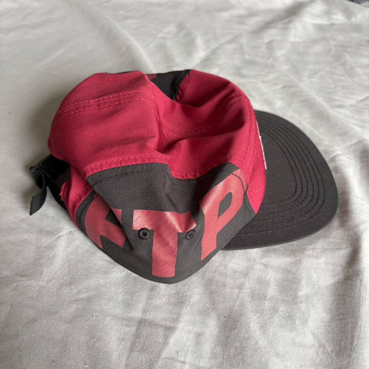 Fuck The Population FTP Distress Upside Down American Flag Camp Hat Red Size ONE SIZE - 5 Thumbnail