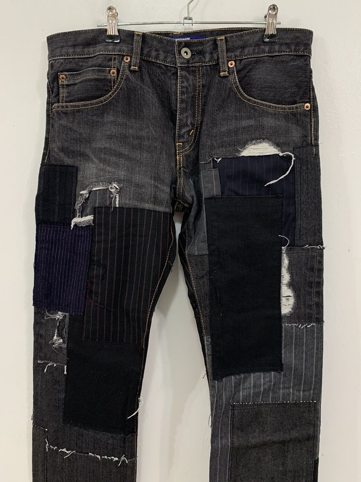 Japanese Brand Junya Watanabe CDG 14AW Patchwork Denim 🔥🔥🔥 Size US 32 / EU 48 - 3 Thumbnail
