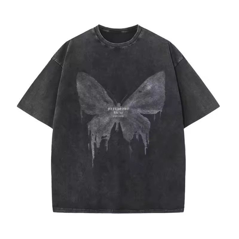Japanese Brand Butterfly Graphic Short Sleeve Loose T Shirt Size US M / EU 48-50 / 2 - 3 Thumbnail