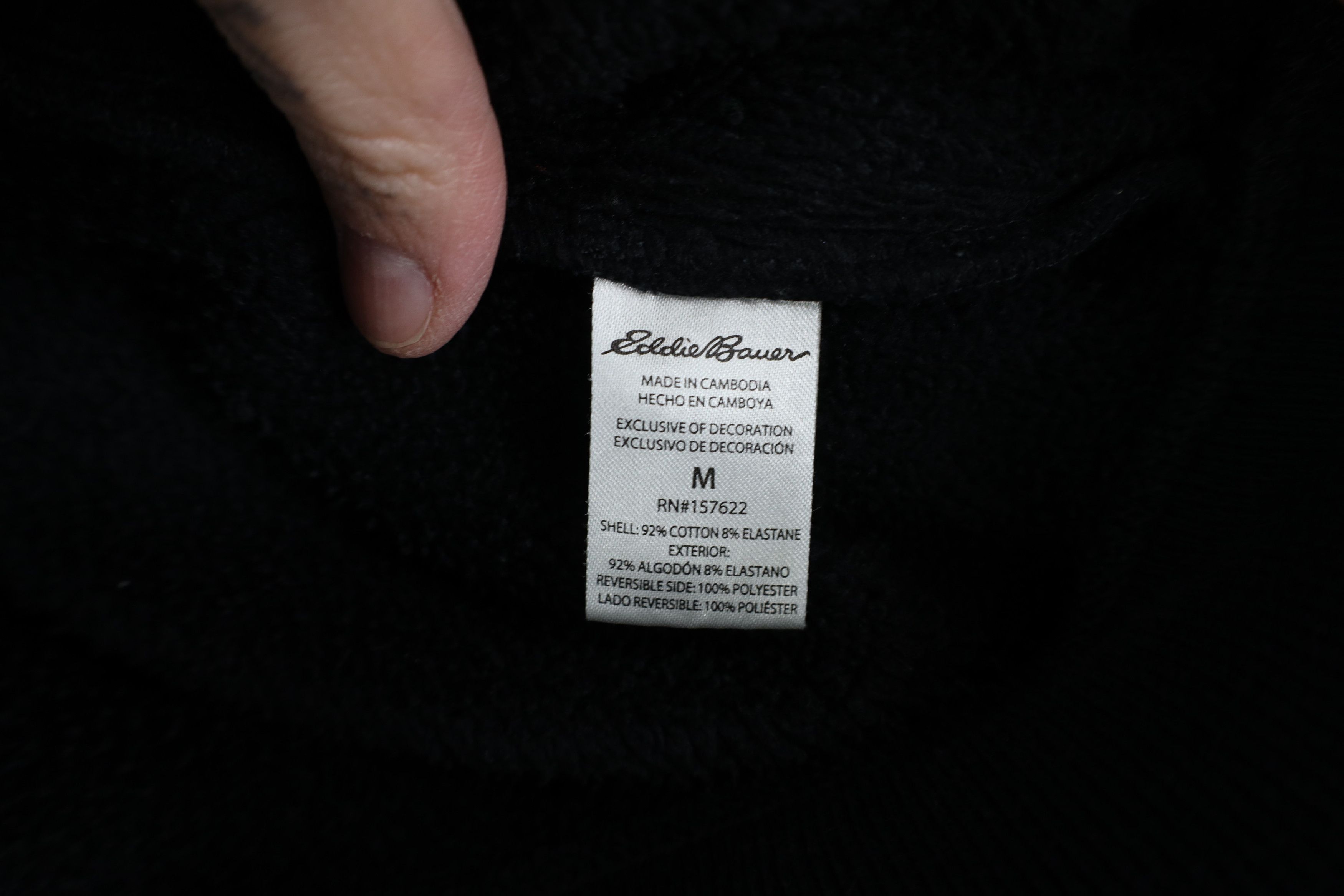 Eddie Bauer Vintage Y2K Eddie Bauer Blank Crewneck Sweatshirt Black Size US M / EU 48-50 / 2 - 9 Thumbnail