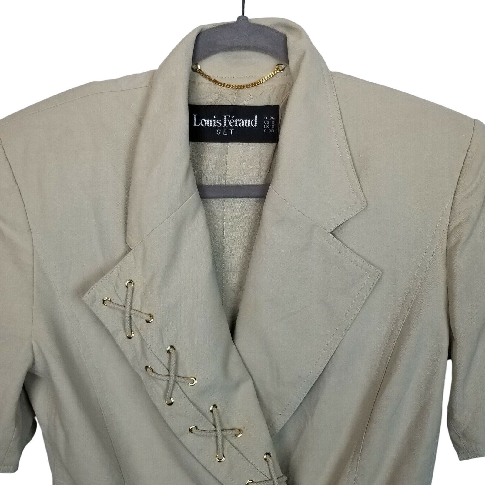 Louis Feraud Vintage Louis Feraud Womens 2 Pc Set Blazer Skirt Sz 6 Corp Size M / US 6-8 / IT 42-44 - 2 Thumbnail