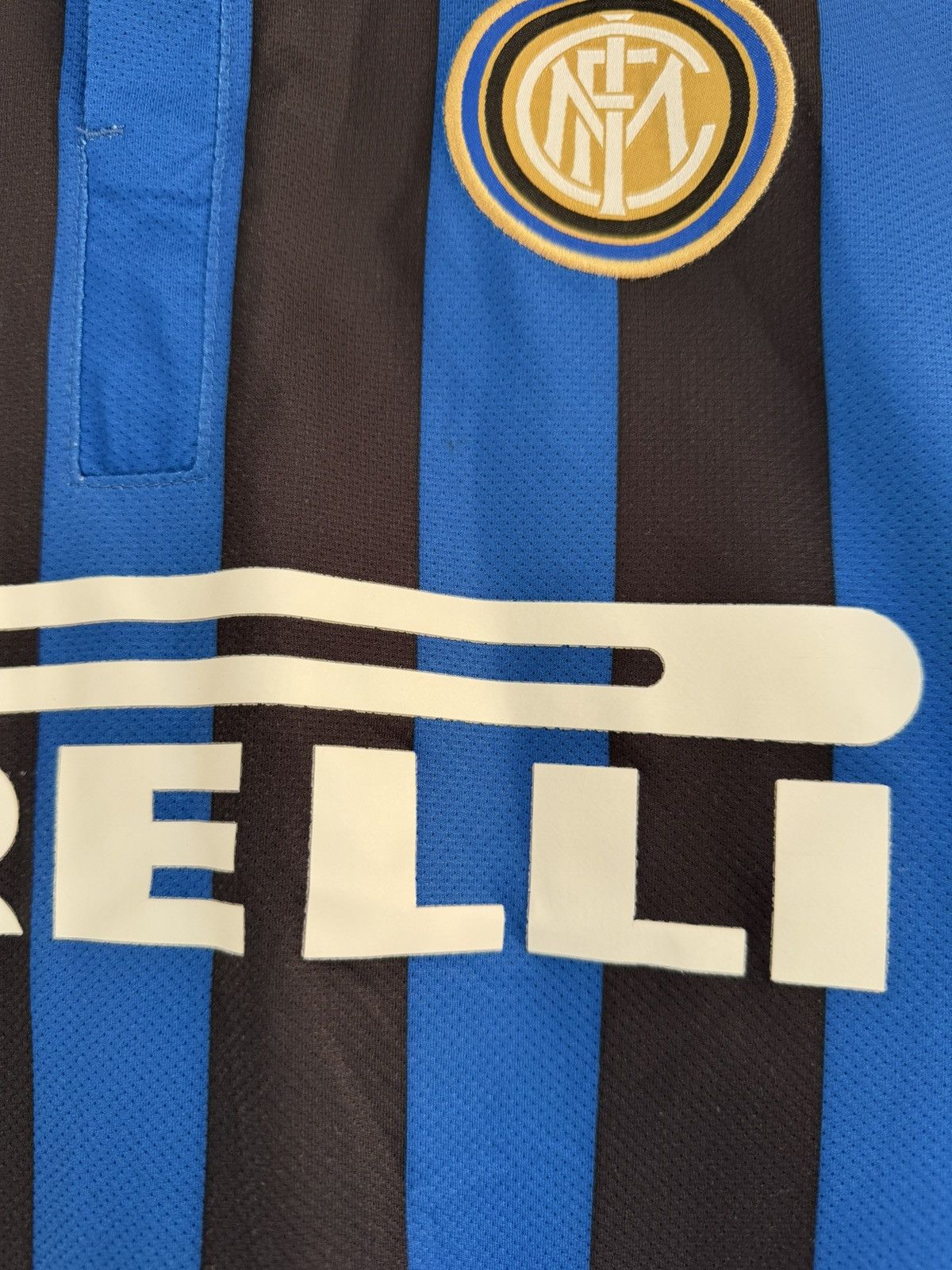 Nike Inter Milan 2011-2012 Home Soccer Jersey Football Kit Shirt Size US L / EU 52-54 / 3 - 8 Thumbnail