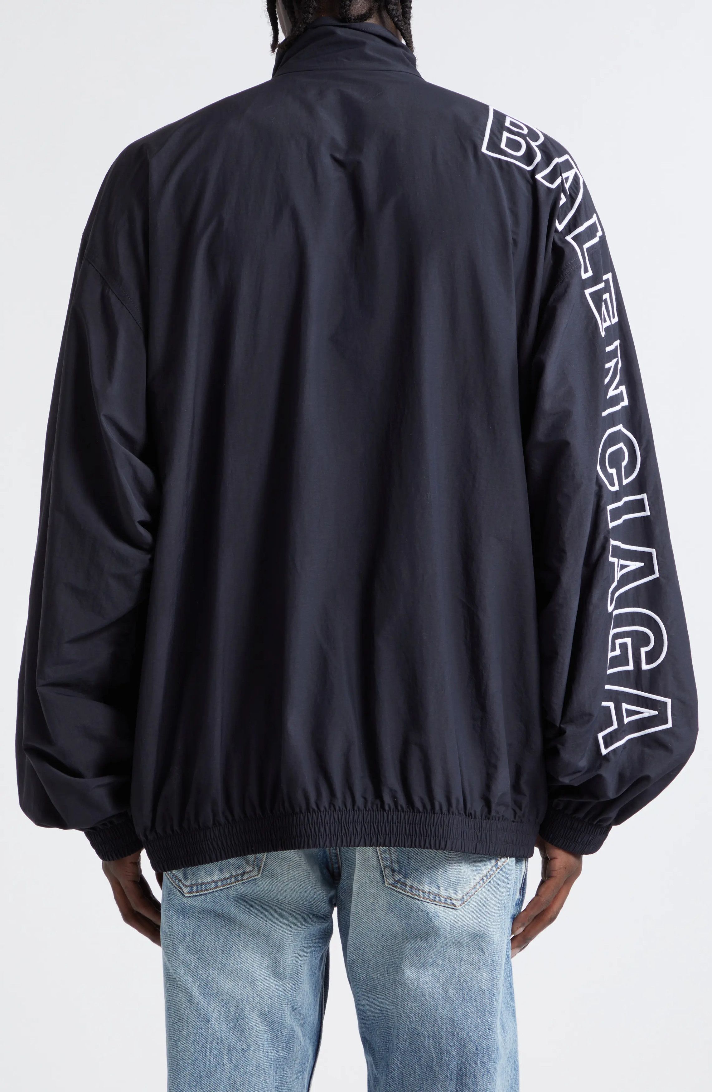 Balenciaga o1bcso1str1124 Outline Tracksuit Jacket in Black Size US L / EU 52-54 / 3 - 4 Thumbnail