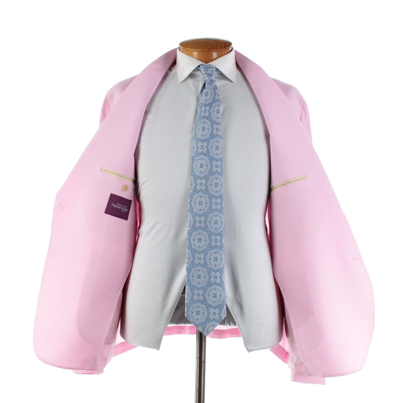 Sartoria Partenopea Sartoria Partenopea Sport Coat Size 48 Regular US in Pink Size 48R - 7 Thumbnail