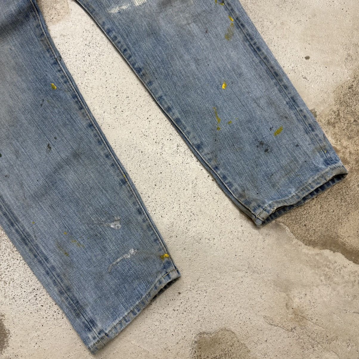 Japanese Brand Japanese Distressed Paint Splitter Dirty Denim Pants Size 27" / US 4 / IT 40 - 5 Thumbnail