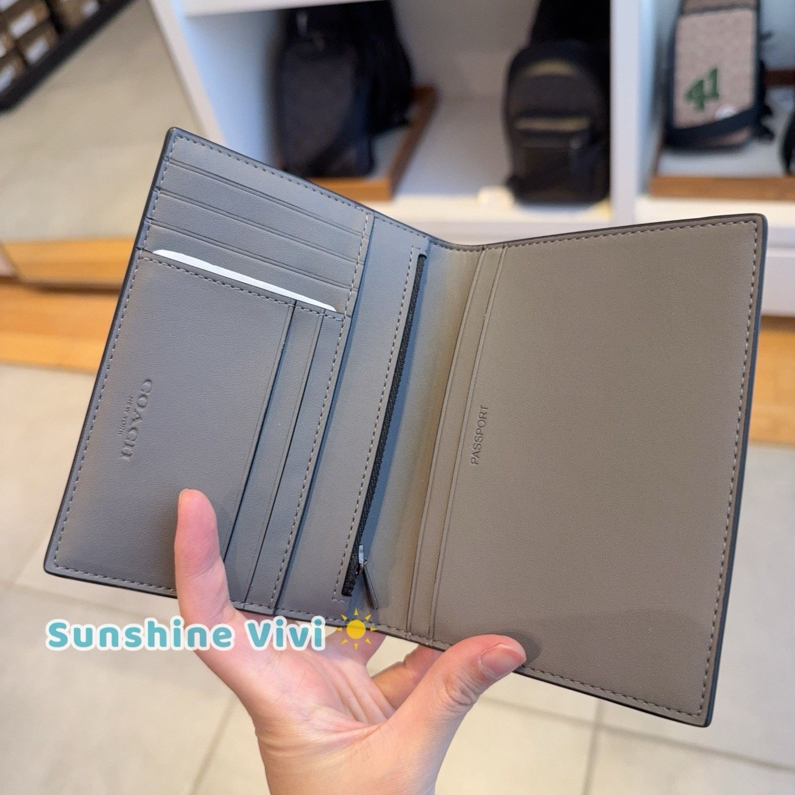 Coach NWT Coach Passport Card Case Patches Gunmetal/Grey CCF34 Size ONE SIZE - 2 Thumbnail