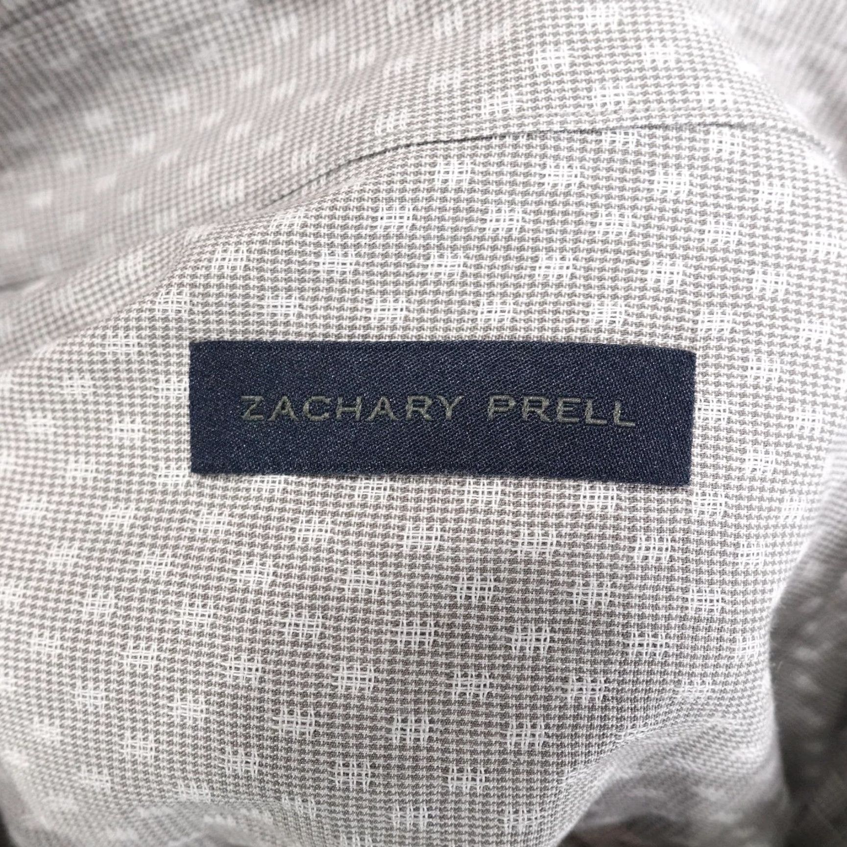 Vintage Zachary Prell Shirt Mens XL Gray Geometric Pattern Dress Shirt Long Sleeve Casual Office Size US XL / EU 56 / 4 - 6 Thumbnail
