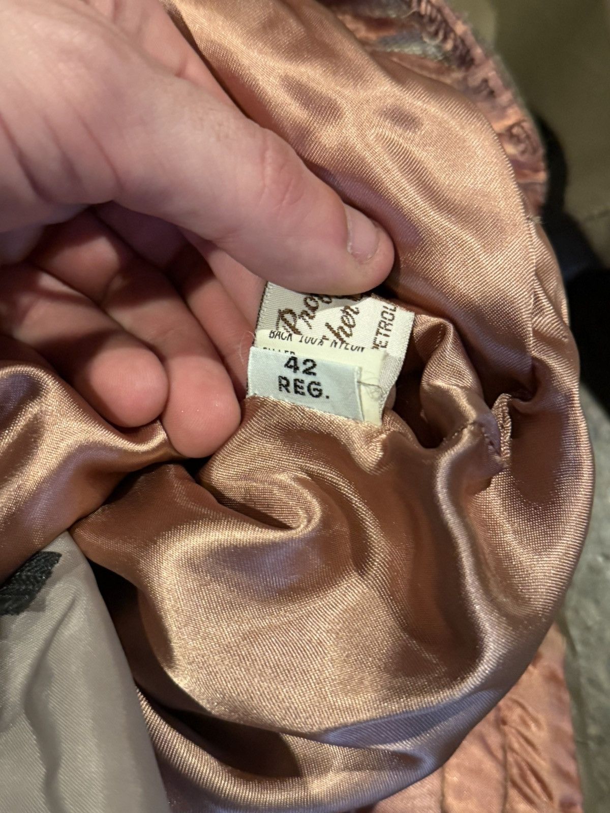 Vintage Vintage winning edge beige leather bomber jacket Size US L / EU 52-54 / 3 - 6 Thumbnail