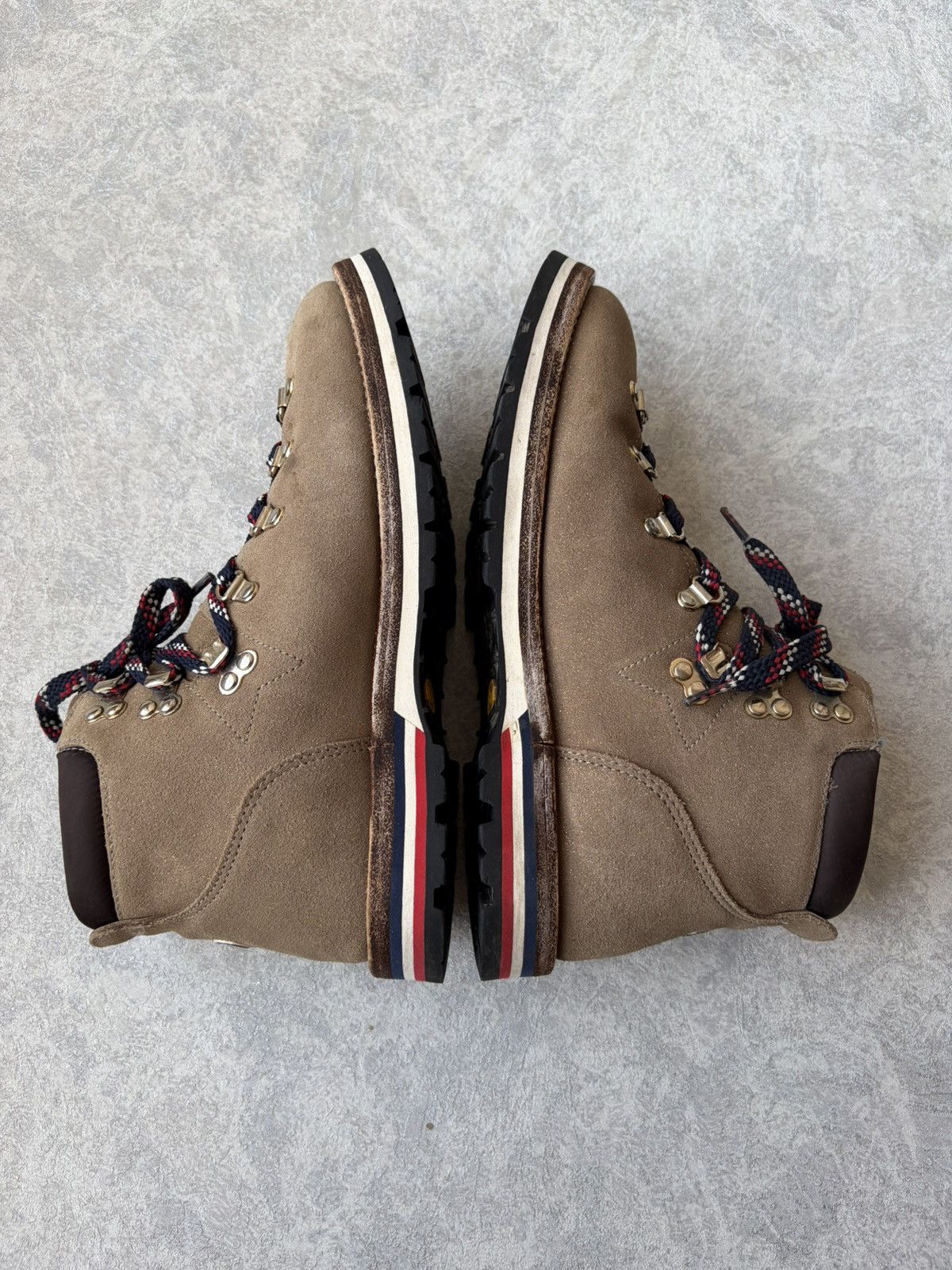 Moncler Moncler Blanche Glittered Suede Ankle Hiking Vibram Boots Size US 10 / IT 40 - 4 Thumbnail
