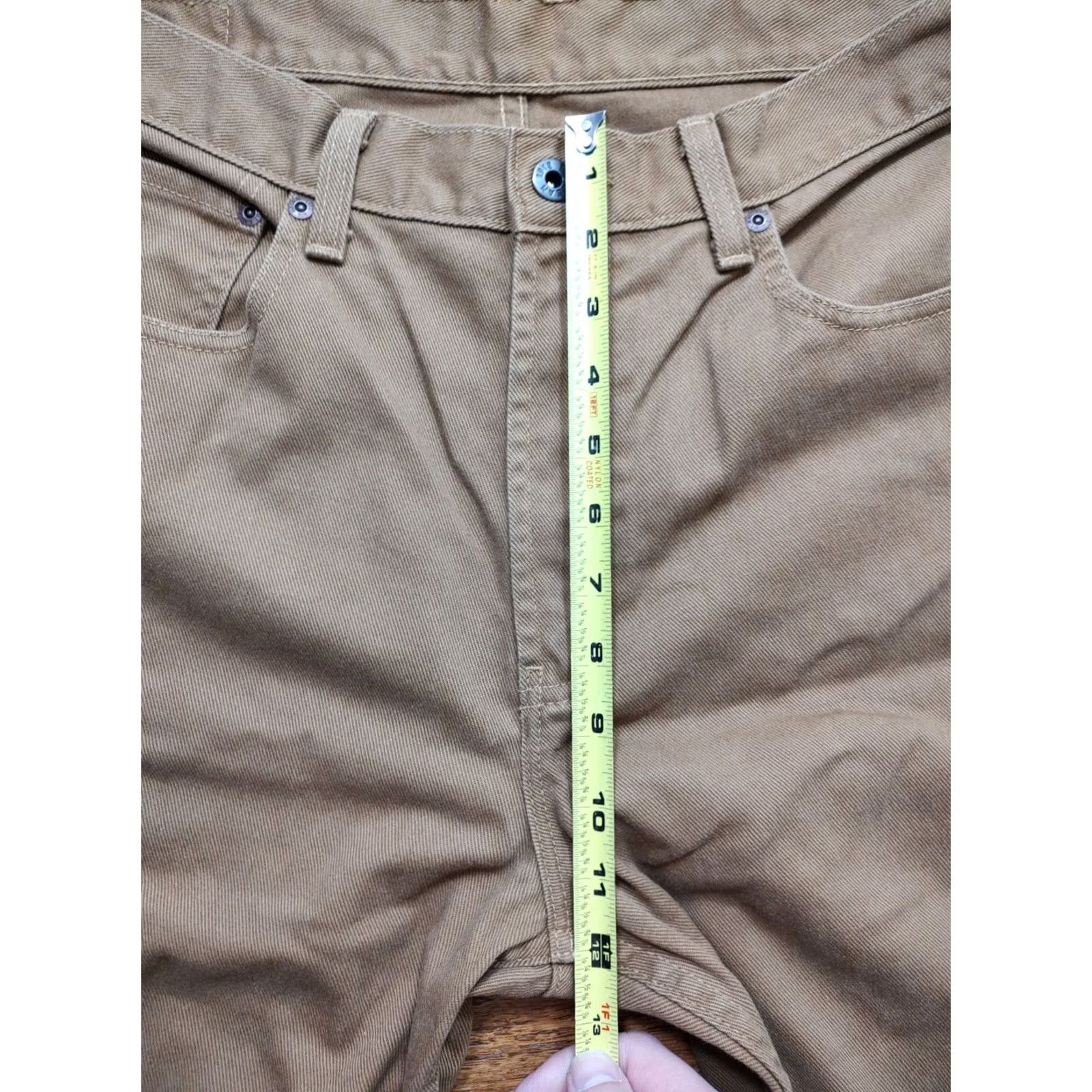 Vintage VINTAGE L.L. Bean Jeans Pants 33x29 Brown Cotton Denim 5-Pocket Straight Mens 90s USA Nature Size US 33 - 6 Thumbnail