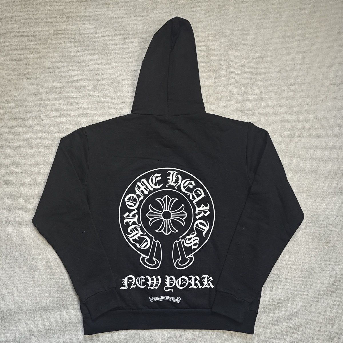 image of Chrome Hearts Horseshoe New York Exclusive Hoodie in Black, Men's (Size Small)
