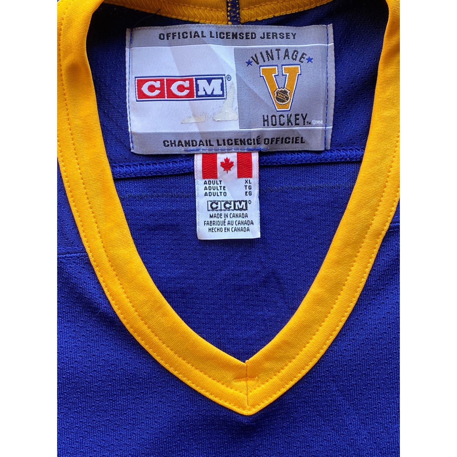 Ccm × NHL HASEK Buffalo Sabres CCM Vintage jersey XL blue sword NHL Size US XL / EU 56 / 4 - 9 Thumbnail