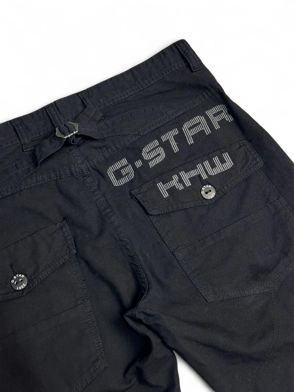 Diesel G-Star Raw Y2K Tech Carpenter Denim Pants Black Workwear 34 Size US 34 / EU 50 - 15 Thumbnail