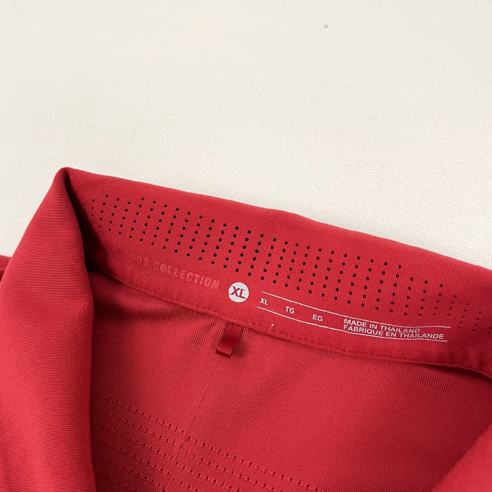 Nike Nike Tiger Woods Polo Shirt Mens XL Red Snap Collar Performance Golf Preppy Shirt Size US XL / EU 56 / 4 - 5 Thumbnail