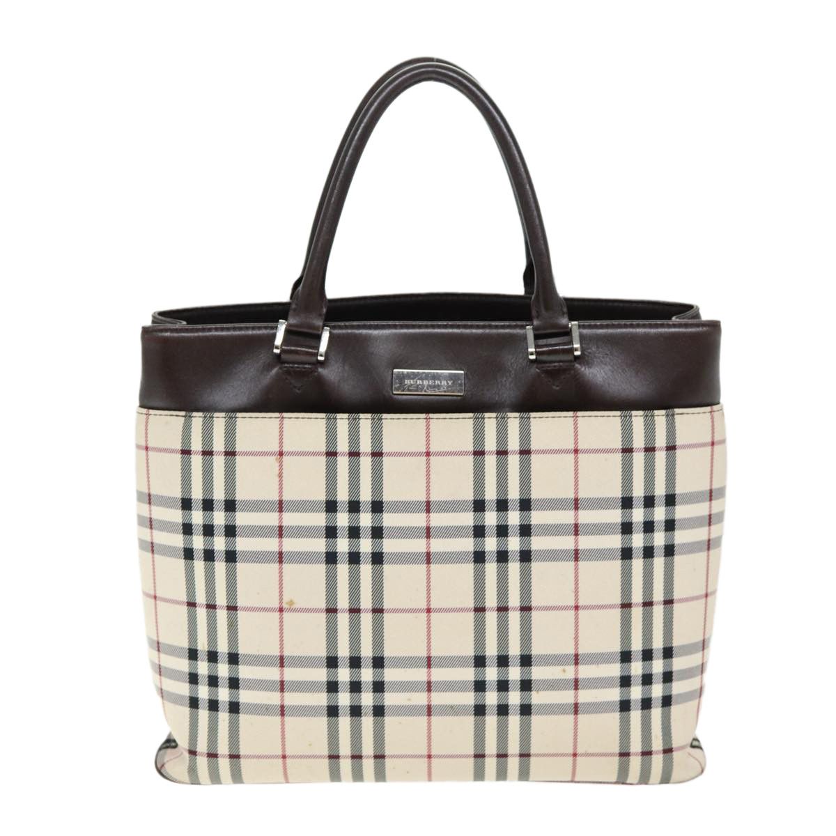 Burberry Nova Check Beige Polyester Handbag (Pre-Owned) Size ONE SIZE - 1 Thumbnail