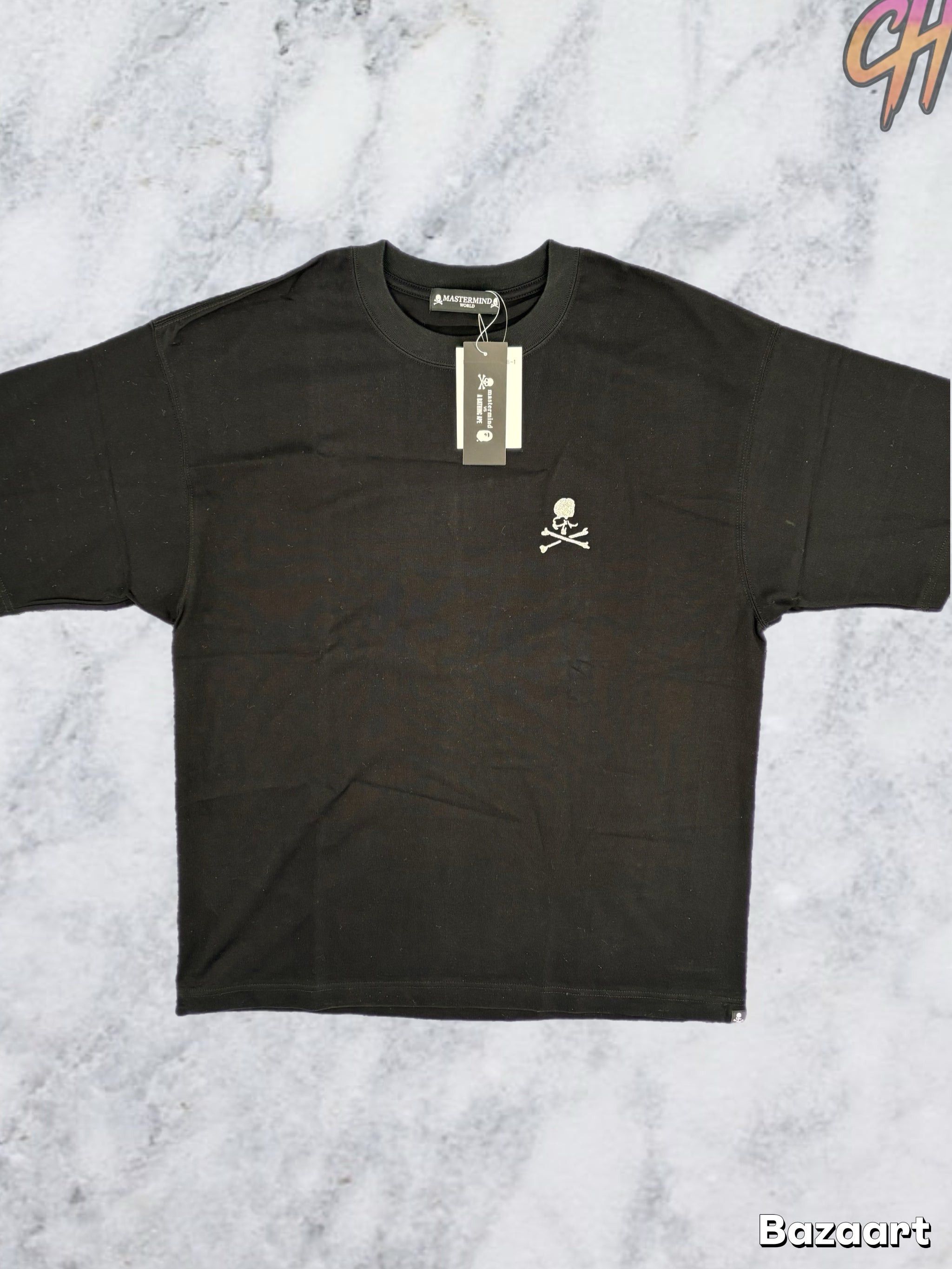 Mastermind World Boxy Felt Skull T-Shirt Large (MSRP: $352.0