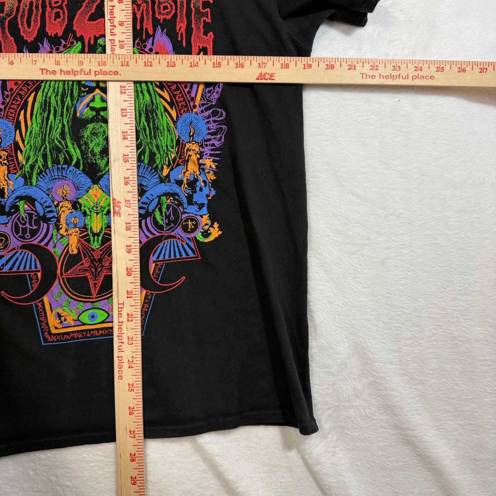 Global Work Global M Rob Zombie Tee Black Psychedelic Horrorcore Metal Size US M / EU 48-50 / 2 - 4 Thumbnail