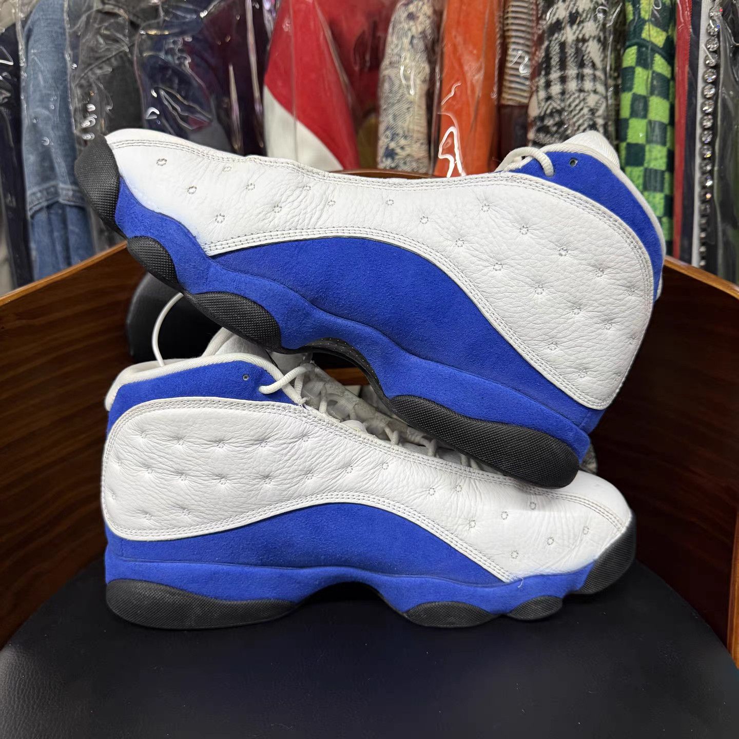 Jordan Brand Air Jordan 13 White Blue K15 Size US 12 / EU 45 - 7 Thumbnail