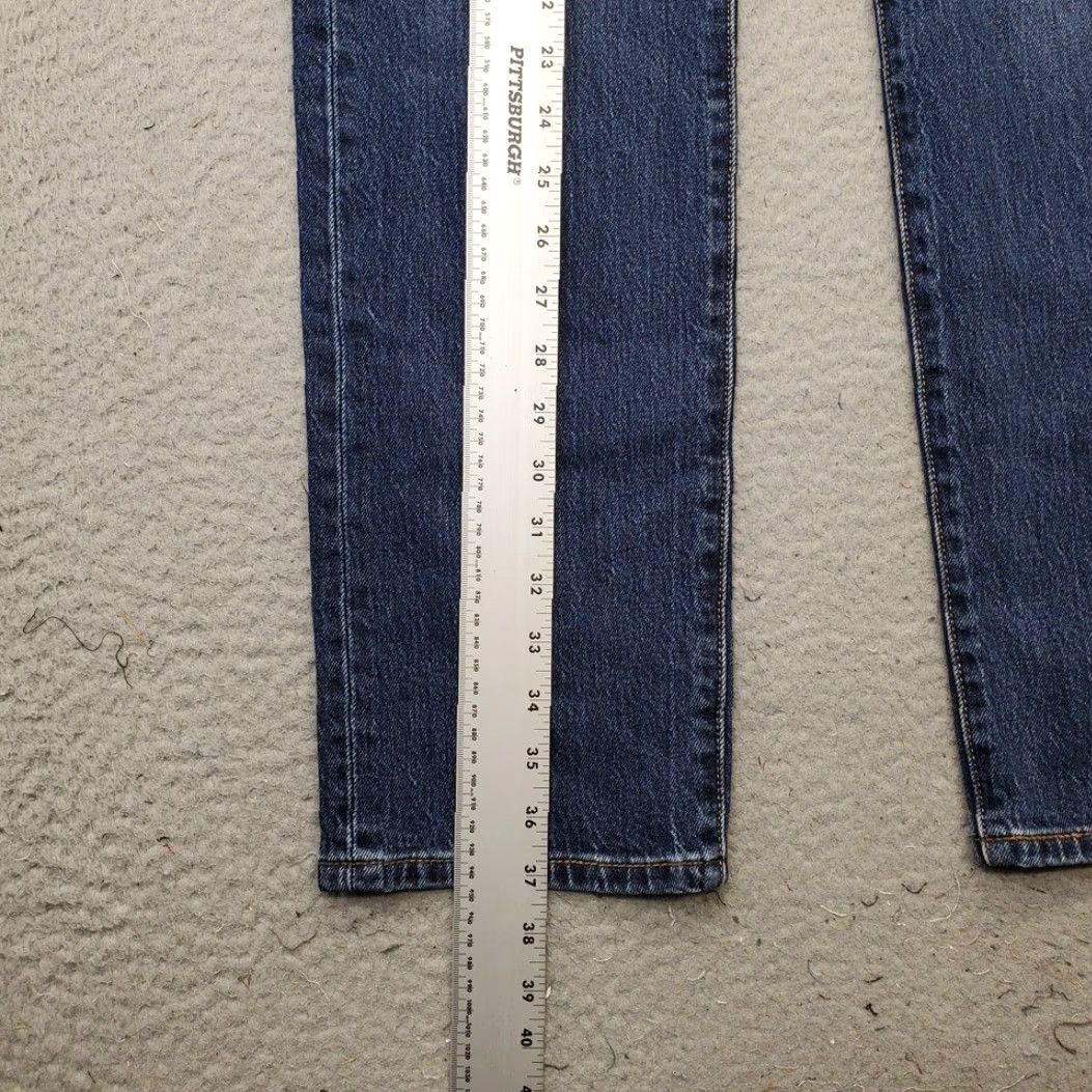 Levi's Levi's 501 Curve Jeans Womens 24x30 Blue Denim Stretch Straight Leg Button Fly Shirt Jeans? Size 42" / US 20 - 5 Thumbnail
